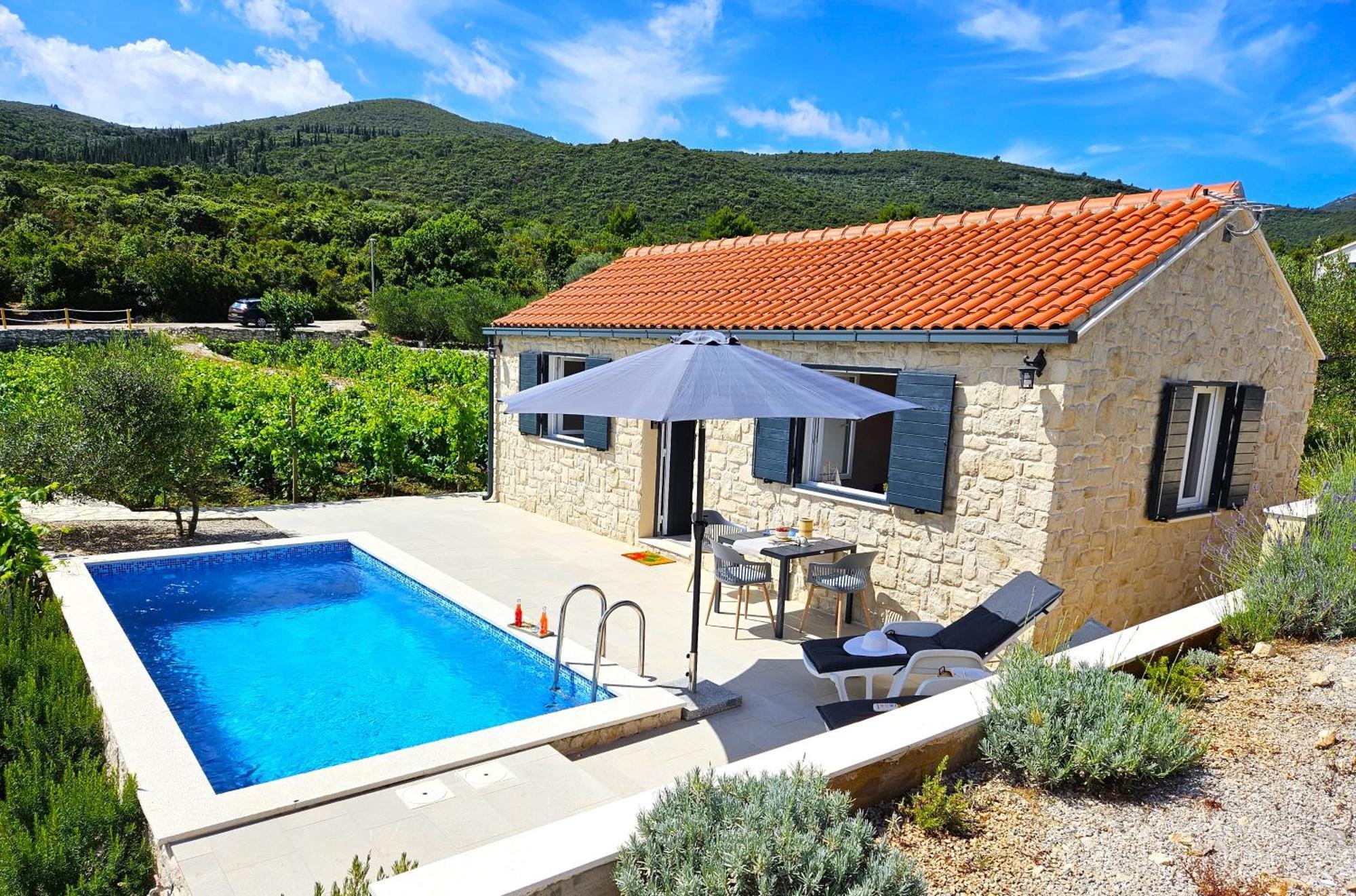 Stone House In Vineyard Βίλα Račišće Εξωτερικό φωτογραφία